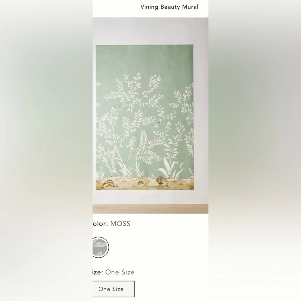 Anthropologie Vining Beauty Mural NIP